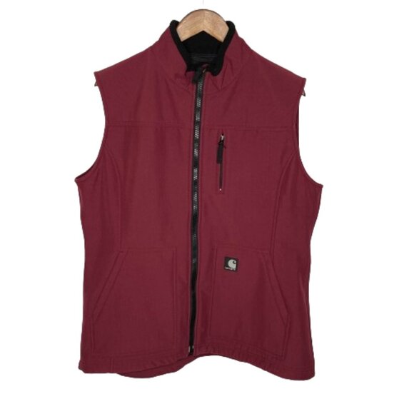 Carhartt Jackets & Blazers - Carhartt Womens Nylon Soft Shell Vest Size Extra Large Burgundy Outdoor Gorpcore